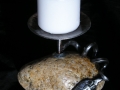 small rock candlestick
