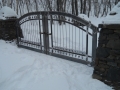 Hand forged steel driveway gates