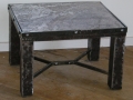 Chunky table with marble top